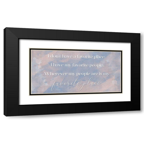 My People Black Modern Wood Framed Art Print with Double Matting by Brown, Denise