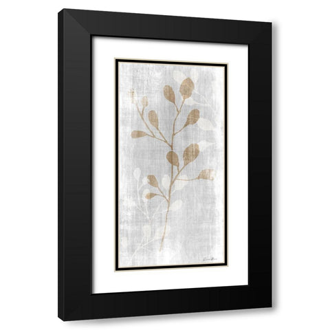 Botanical Stem 2 Black Modern Wood Framed Art Print with Double Matting by Brown, Denise