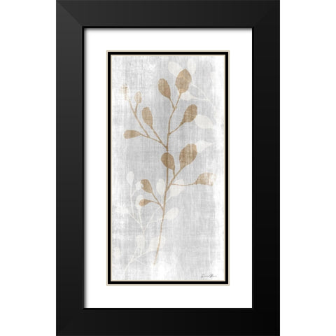 Botanical Stem 2 Black Modern Wood Framed Art Print with Double Matting by Brown, Denise