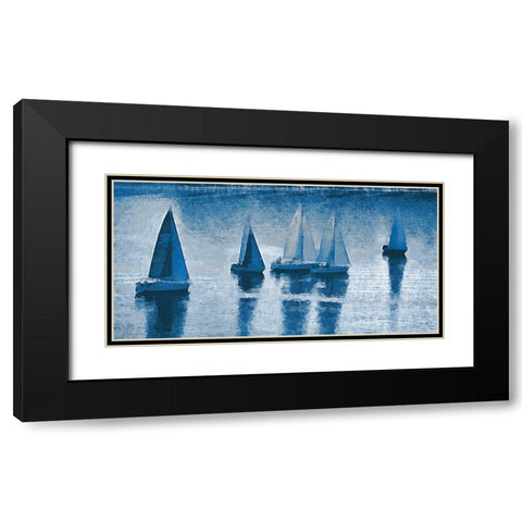 Fleet Black Modern Wood Framed Art Print with Double Matting by Brown, Denise