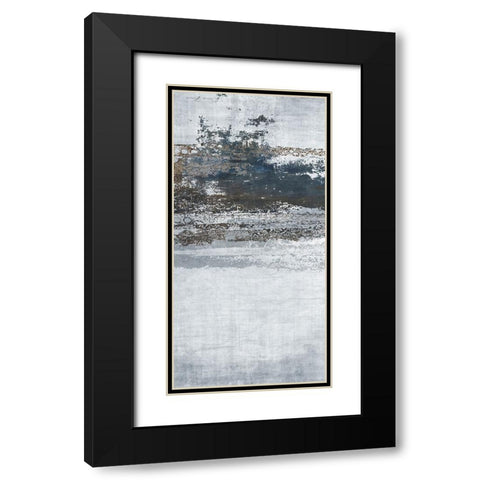 Split Exclusion 2 V2 Black Modern Wood Framed Art Print with Double Matting by Brown, Denise