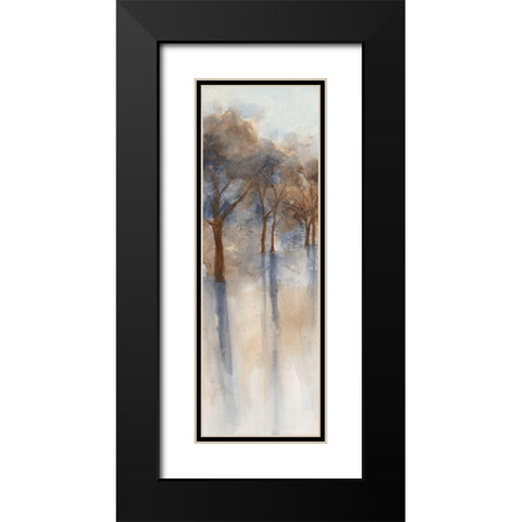 Misty Forest 1 Black Modern Wood Framed Art Print with Double Matting by Charest, Doris