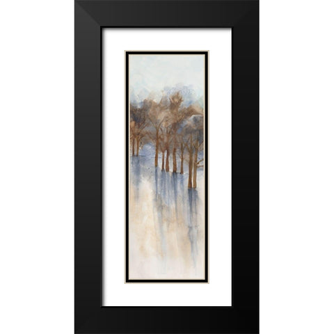 Misty Forest 2 Black Modern Wood Framed Art Print with Double Matting by Charest, Doris