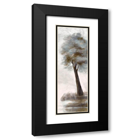 Wooded Vista 2 Black Modern Wood Framed Art Print with Double Matting by Charest, Doris