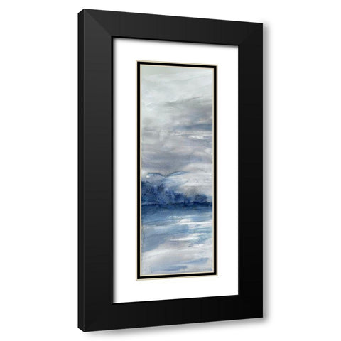 Stormy Shores 3 Black Modern Wood Framed Art Print with Double Matting by Charest, Doris