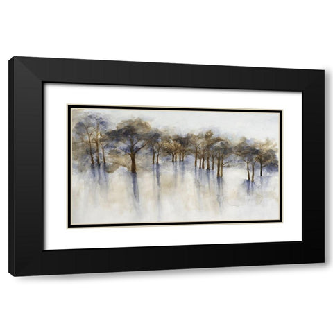 Misty Woods 2 Black Modern Wood Framed Art Print with Double Matting by Charest, Doris