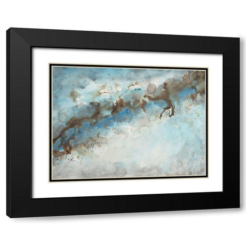 Ice Flow 1 Black Modern Wood Framed Art Print with Double Matting by Charest, Doris