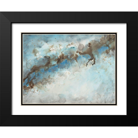 Ice Flow 1 Black Modern Wood Framed Art Print with Double Matting by Charest, Doris