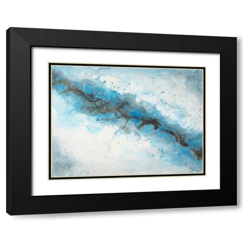 Ice Flow 2 Black Modern Wood Framed Art Print with Double Matting by Charest, Doris