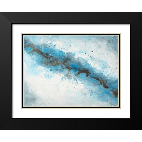Ice Flow 2 Black Modern Wood Framed Art Print with Double Matting by Charest, Doris