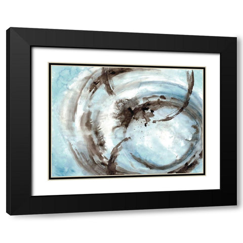 Orb It 1 Black Modern Wood Framed Art Print with Double Matting by Charest, Doris