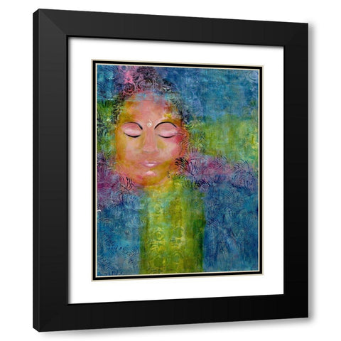 Calm Meditation 3 Black Modern Wood Framed Art Print with Double Matting by Charest, Doris