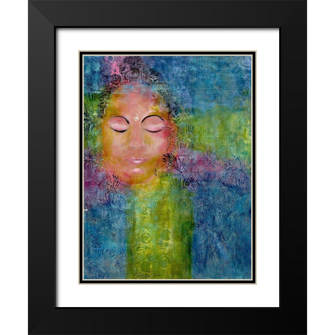Calm Meditation 3 Black Modern Wood Framed Art Print with Double Matting by Charest, Doris