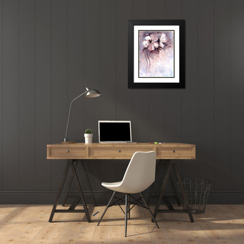 Maroon Calm Black Modern Wood Framed Art Print with Double Matting by Charest, Doris