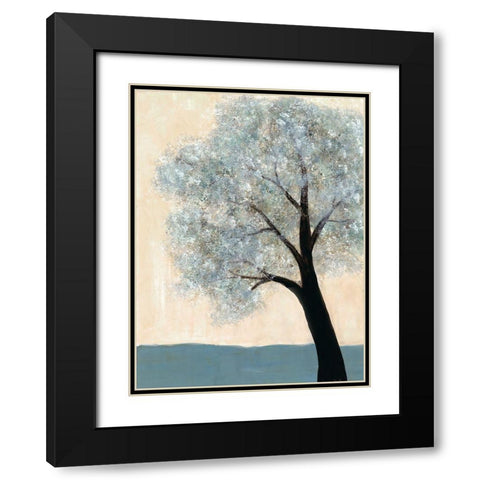 Dawning Tree 1 Black Modern Wood Framed Art Print with Double Matting by Charest, Doris