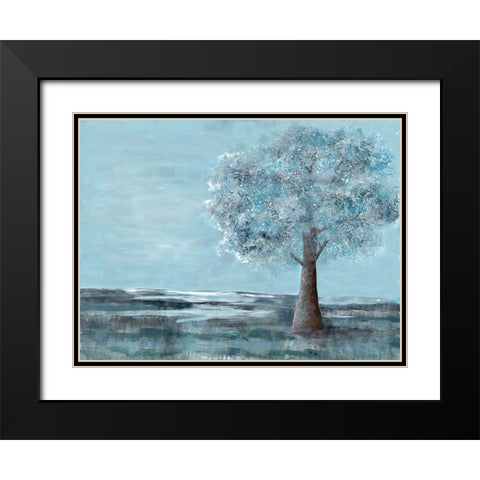 Solitary Beauty 1 Black Modern Wood Framed Art Print with Double Matting by Charest, Doris