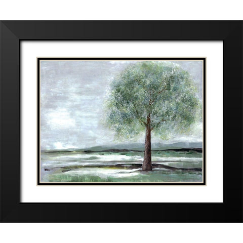 Breath Of Spring 1 Black Modern Wood Framed Art Print with Double Matting by Charest, Doris