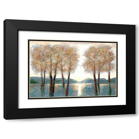 Approaching Autumn 1 Black Modern Wood Framed Art Print with Double Matting by Charest, Doris