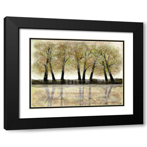 Spring Forest Black Modern Wood Framed Art Print with Double Matting by Charest, Doris