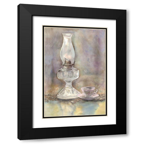 Midnight Oil 1 Black Modern Wood Framed Art Print with Double Matting by Charest, Doris