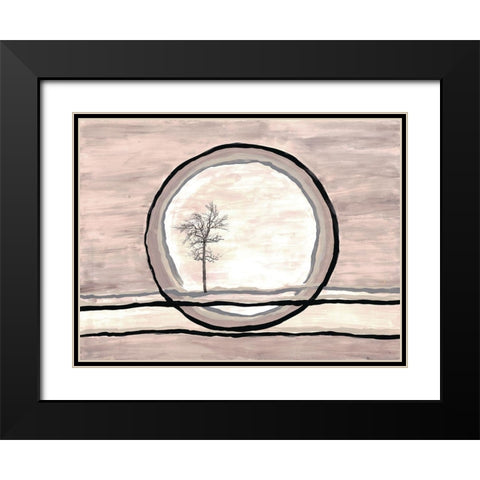Uninhabited Horizon Black Modern Wood Framed Art Print with Double Matting by Charest, Doris