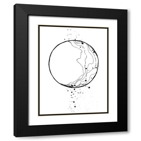 Eclipsed Vision Black Modern Wood Framed Art Print with Double Matting by Charest, Doris
