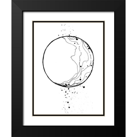 Eclipsed Vision Black Modern Wood Framed Art Print with Double Matting by Charest, Doris