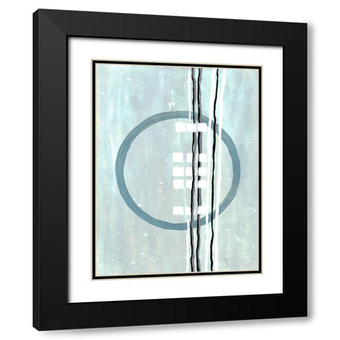 Threaded Loop Black Modern Wood Framed Art Print with Double Matting by Charest, Doris