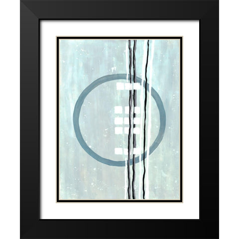 Threaded Loop Black Modern Wood Framed Art Print with Double Matting by Charest, Doris