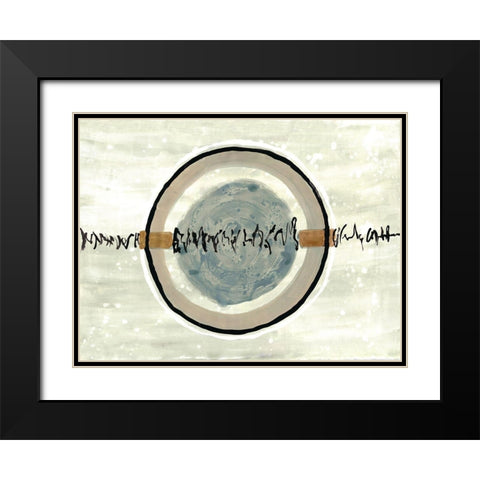 Super Sonic Cell Black Modern Wood Framed Art Print with Double Matting by Charest, Doris