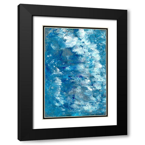 Relentless Flow Black Modern Wood Framed Art Print with Double Matting by Charest, Doris