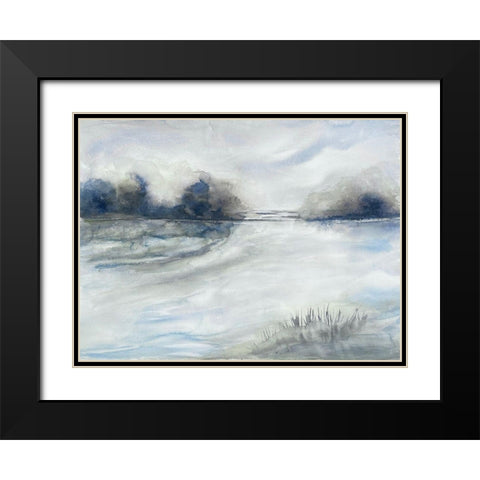 Morning Storms 1 Black Modern Wood Framed Art Print with Double Matting by Charest, Doris