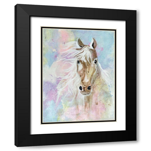 Magical Steed 1 Black Modern Wood Framed Art Print with Double Matting by Charest, Doris
