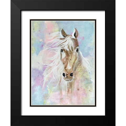 Magical Steed 1 Black Modern Wood Framed Art Print with Double Matting by Charest, Doris