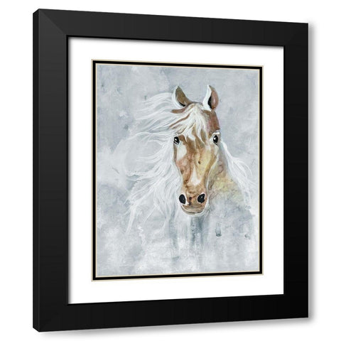 Magical Steed 2 Black Modern Wood Framed Art Print with Double Matting by Charest, Doris