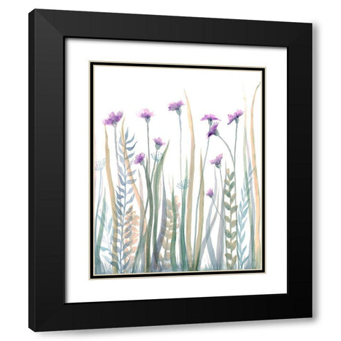 Garden Blooms 1 Black Modern Wood Framed Art Print with Double Matting by Charest, Doris