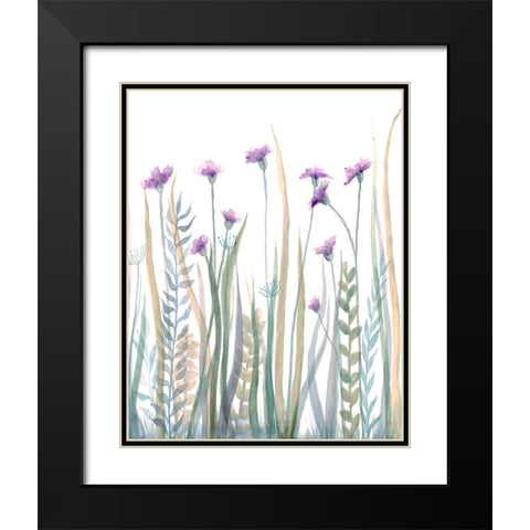 Garden Blooms 1 Black Modern Wood Framed Art Print with Double Matting by Charest, Doris
