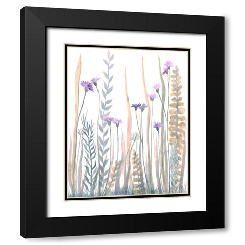 Garden Blooms 1 Black Modern Wood Framed Art Print with Double Matting by Charest, Doris