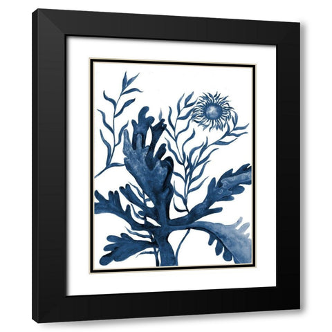 Underwater Life 2 Black Modern Wood Framed Art Print with Double Matting by Charest, Doris