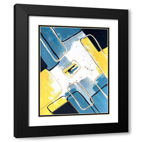 Absentminded Emotion 1 Black Modern Wood Framed Art Print with Double Matting by Charest, Doris