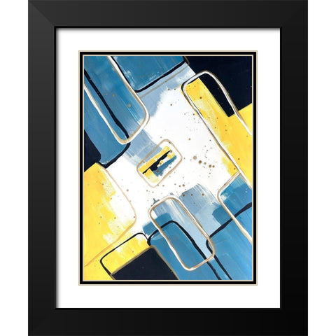 Absentminded Emotion 1 Black Modern Wood Framed Art Print with Double Matting by Charest, Doris