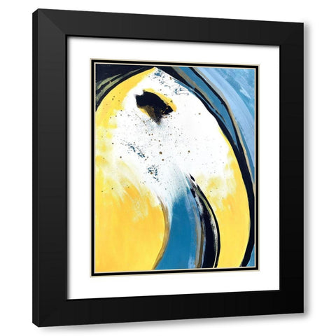 Absentminded Emotion 2 Black Modern Wood Framed Art Print with Double Matting by Charest, Doris