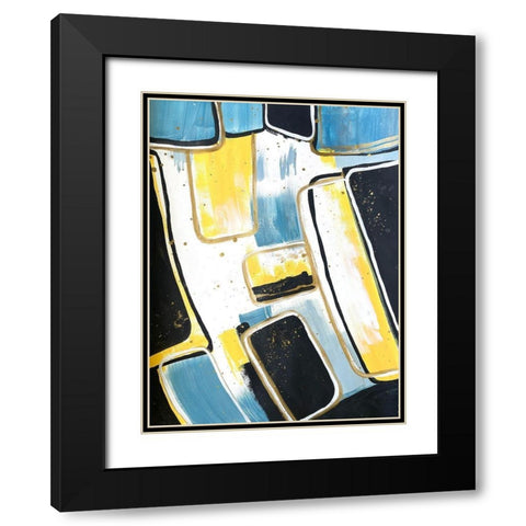 Absentminded Emotion 4 Black Modern Wood Framed Art Print with Double Matting by Charest, Doris
