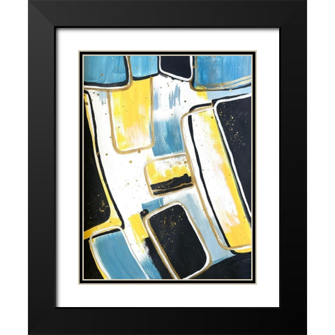 Absentminded Emotion 4 Black Modern Wood Framed Art Print with Double Matting by Charest, Doris