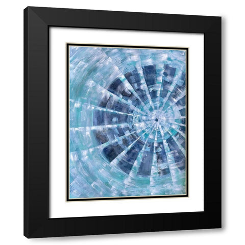 Happy Conflict 1 Black Modern Wood Framed Art Print with Double Matting by Charest, Doris