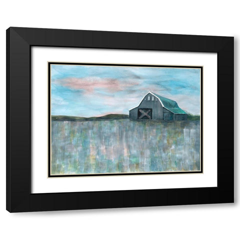 Farmland Beauty 3 Black Modern Wood Framed Art Print with Double Matting by Charest, Doris