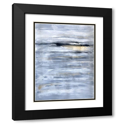 Kinetic Life 1 Black Modern Wood Framed Art Print with Double Matting by Charest, Doris