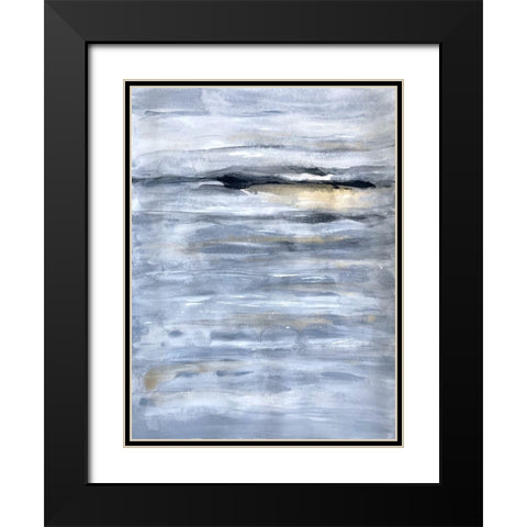 Kinetic Life 1 Black Modern Wood Framed Art Print with Double Matting by Charest, Doris