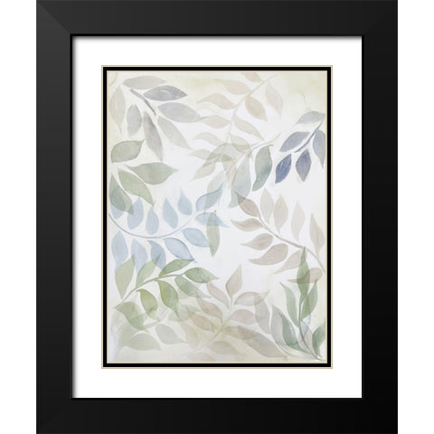 Momentary Creation 1 Black Modern Wood Framed Art Print with Double Matting by Charest, Doris