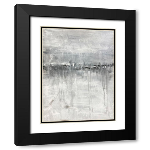 Meditative Horizon 1 Black Modern Wood Framed Art Print with Double Matting by Charest, Doris